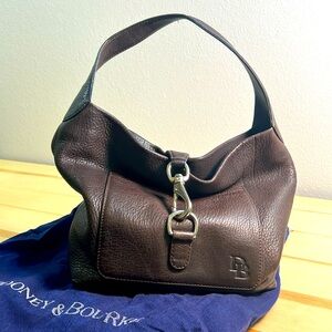 Dark brown Dooney and Birk shoulder bag